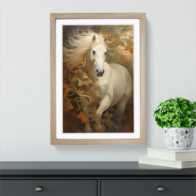 Horse Symbolism No.2 - Single Picture Frame Print on Wood