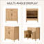 Meuble-lavabo moderne 30 po, meuble-lavabo à grain de bois naturel avec lavabo simple et tablette réglable