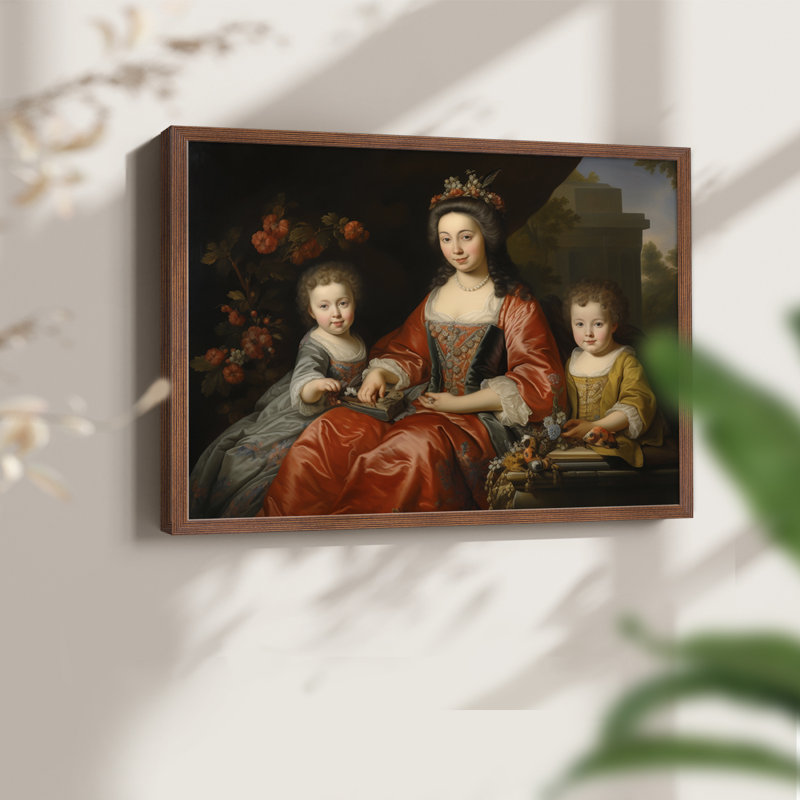 Angels From Above-XXXV III - Reproduction encadrée - Restickable, H 11 po x l 14 po, Cadre noyer