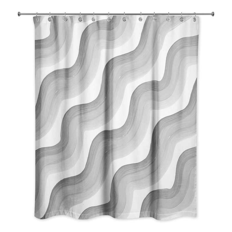 Rideau de douche Royero, Gris