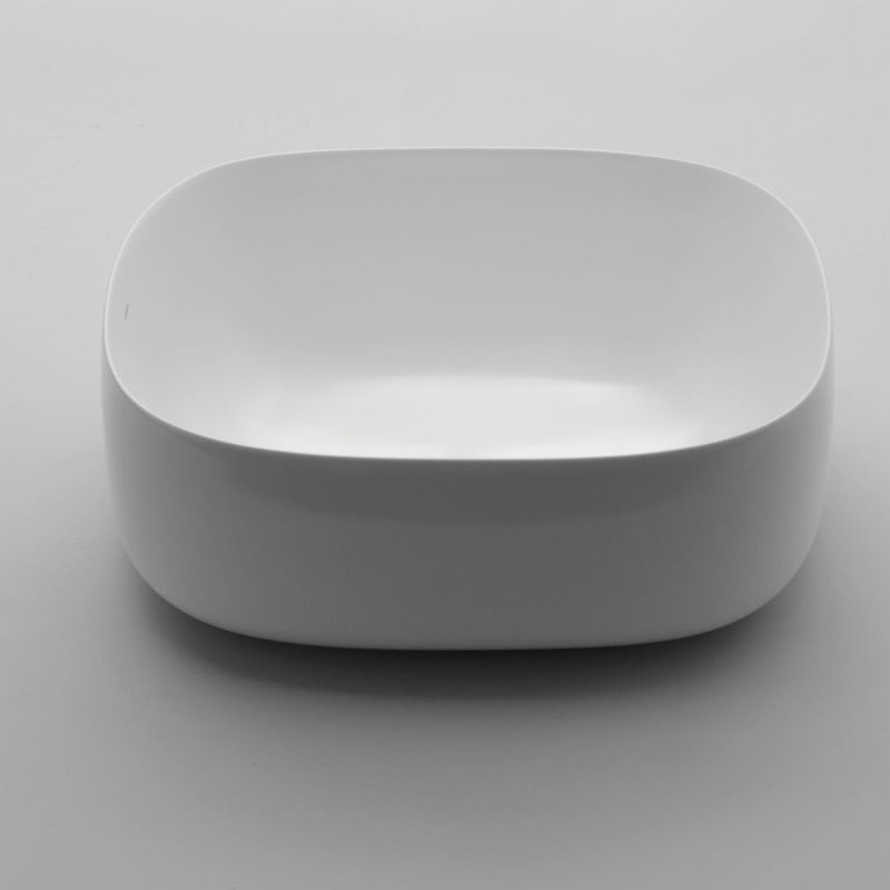 Seed 21.7'' L Bathroom Sink, Matte White