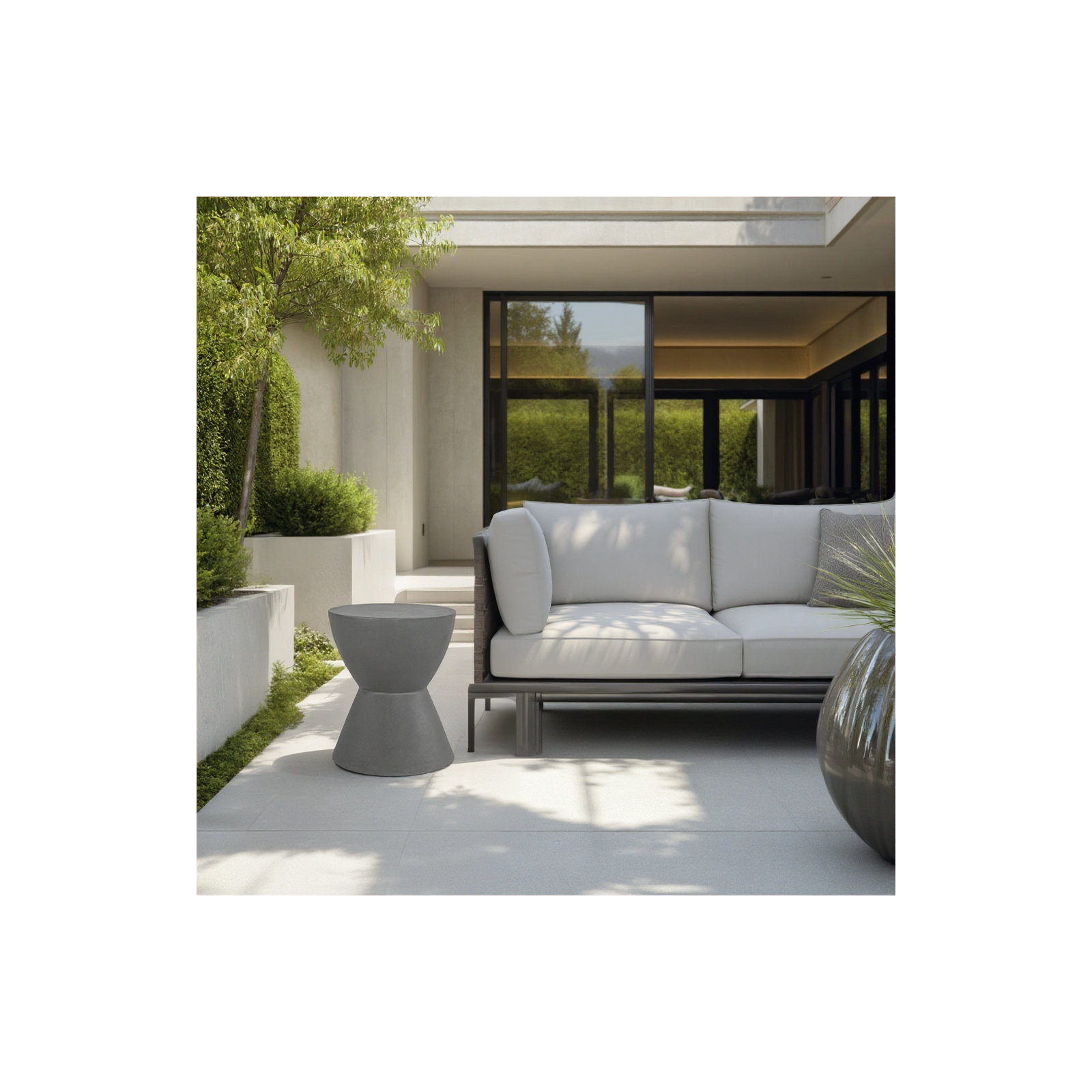 Neil Accent Stool, Gray