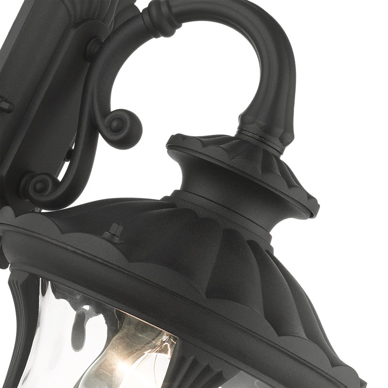 Lanterne murale d'extérieur Lunar, H 16,25 po x l 7,25 po x P 8,75 po, 120 V, Noir
