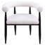 Ensemble de 2 fauteuils de salle à manger en U avec accoudoirs de dossier modernes et rembourrés texturés avec dossier rembourré et chaises de salle à manger, sans les tables-109212904-109212907