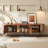 Luxury-modern high-end saddle leather TV cabinet-2066892723
