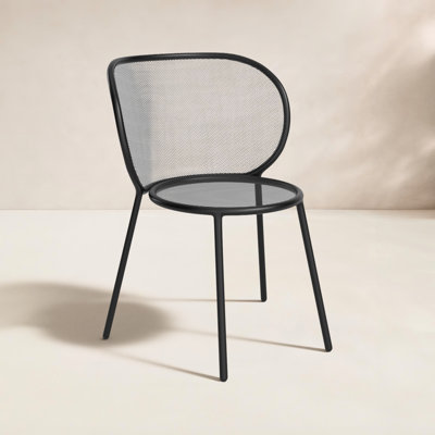 Abberton Premium All-Weather Wicker Outdoor Stacking Dining Side Chair