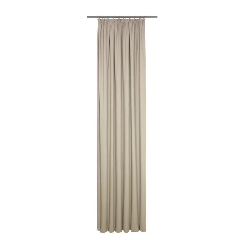 Eisenhauer Cotton Room Darkening Curtain Single Panel, 130cm Width x 145cm Drop, Taupe
