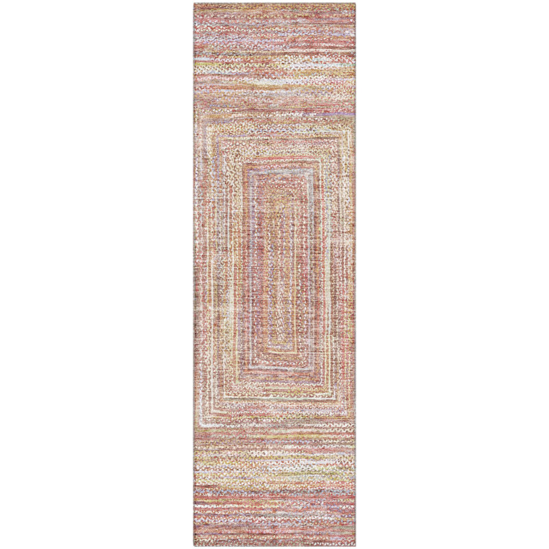 Premium Machine Washable Lubbers AMF1726 Geometric Rug, Runner 2'3" x 7'6"