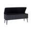 Banc de rangement rembourré en velours Darious-1994507904