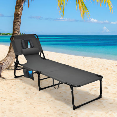 Folding Adjustable Patio Lounge Chair