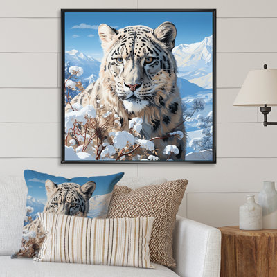 Tigre blanc en hiver V - impression