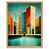 Light Brown Framed Unframed