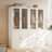 20" D Armoire Wardrobe Closet With Fluted Glass, 71" H Clothing Storage Cabinet With Hanging Rod And Soft-Close Doors-1198494114