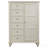 Cream White 8-Drawer Chest