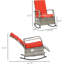 Chaise berçante d'extérieur en osier avec coussins-1843758670
