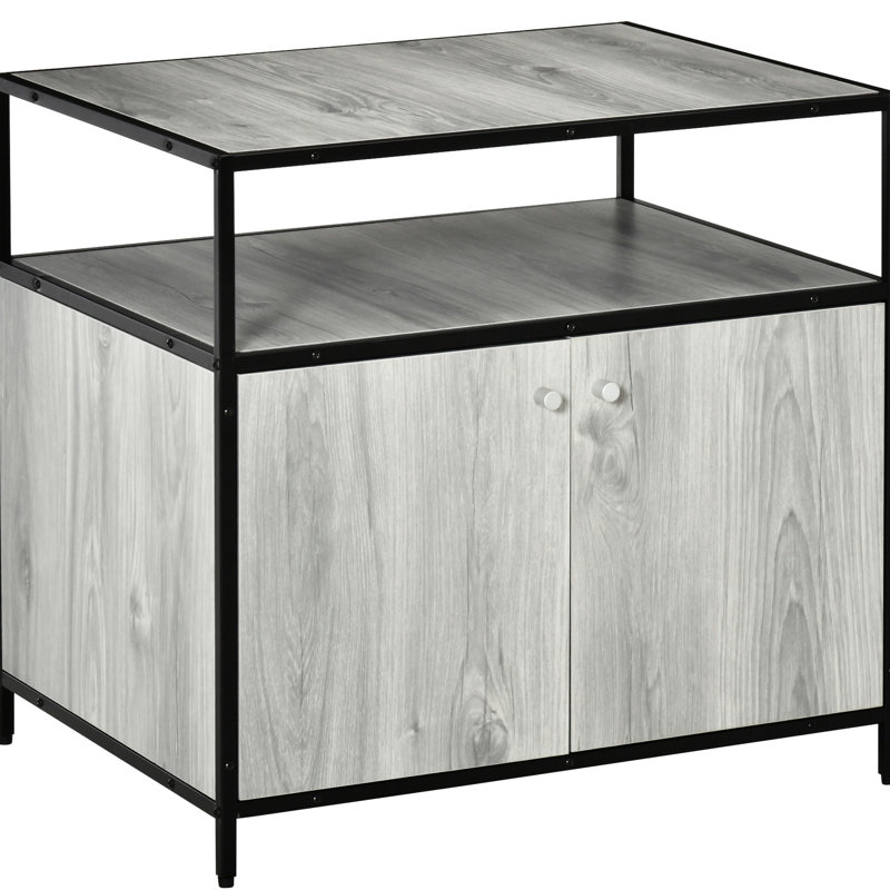 Enceinte de litière pour chat gris - Gardez votre maison propre et heureuse avec le rangement caché de la salle de bain en gris. Espace. Store Mag magazines Plants