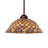 12" Wide Tiffany Fishscale Pendant