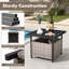 Table d'appoint en osier et rotin -2071975700