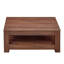 Table basse moderne et pratique en noyer.