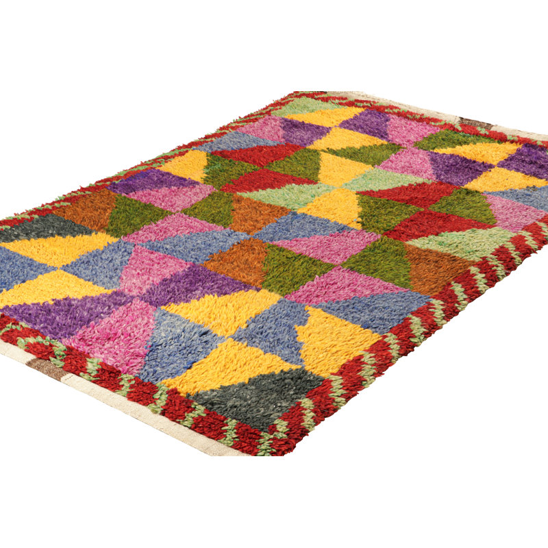 One-of-a-Kind 3'7"x5'3" Hand Knotted Area Rug