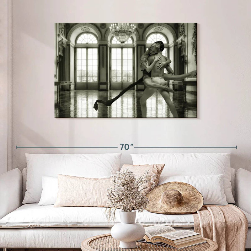 Enn Danseur And Ballerina, H 30 po x l 45 po