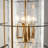 Rojas - Chandelier - 8-Light - Brass/Black