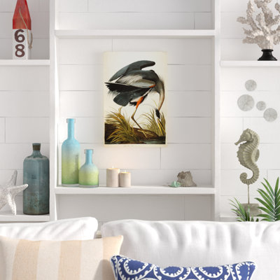 « great blue héron », impression sur toile tendue