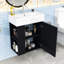 Meuble-lavabo flottant moderne avec lavabo en céramique-1108905869