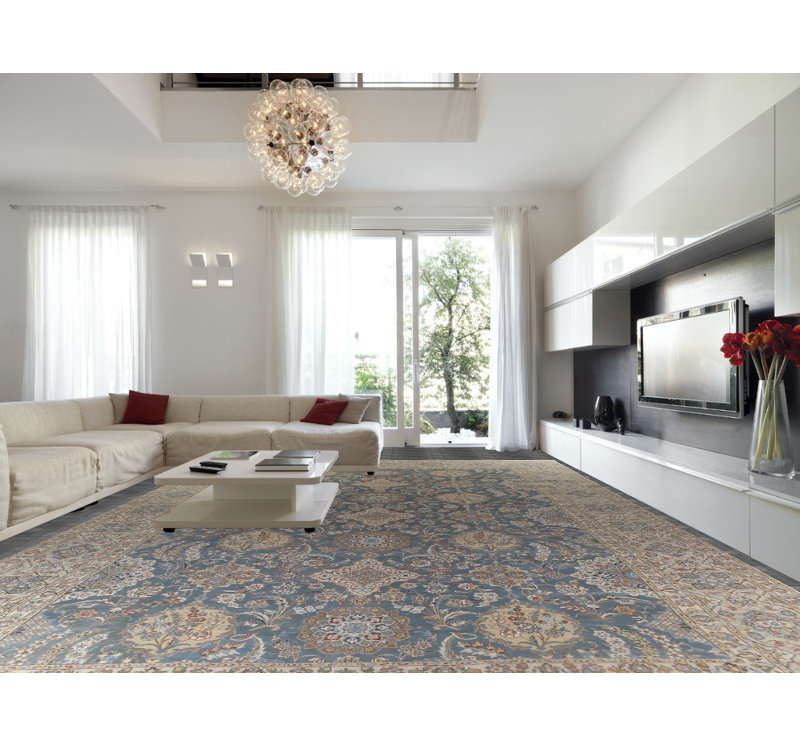 Tapis bleu 16 x 25 Palace
