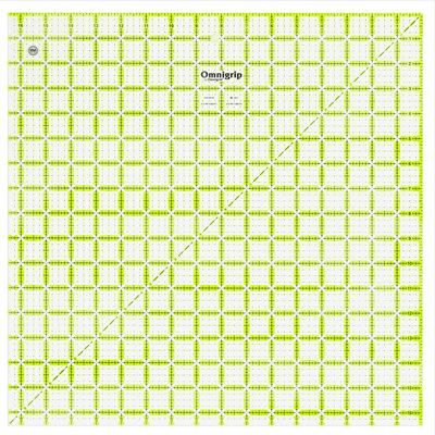 Omnigrip 16-1/2" x 16-1/2" Non-Slip Square Quilting Ruler