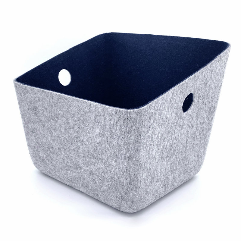 Cube ou bac en feutre, Bleu marine, 3