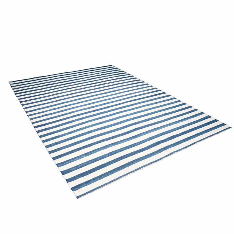 Dhurrie Wool Striped Area Rug