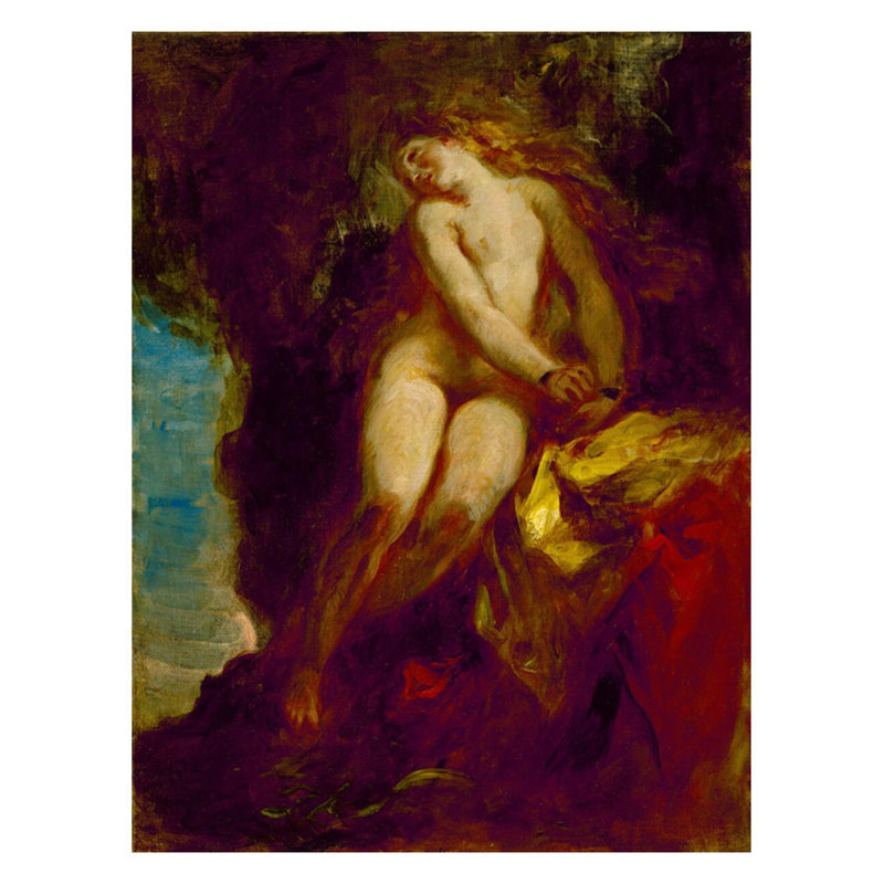 Andromède par Eugène Delacroix - Estampe numérique, H 28 po x l 22 po
