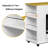Rolling Kitchen Island with Pull-Out Trash Bin Cabinet,Kitchen Storage Cart On Wheels with 3 Tier Spice Rack,1 Drawer Bamboo Countertop,for Small Space-1155460847