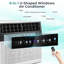 Unité de climatisation pour fenêtre 10 000 BTU Electactic Energy Star - 45dB ultra silencieux avec vue complète, coût énergétique de 55 $ par année, 6 modes et télécommande, convient aux fenêtres de 24 à 48 po-130445274