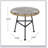Orlando Outdoor Glass Top Faux Rattan Side Table, Tempered Glass Top For Balcony And Porch, Durable And Stylish-262800455
