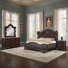 Ensemble de chambre à coucher Faxon en noyer foncé