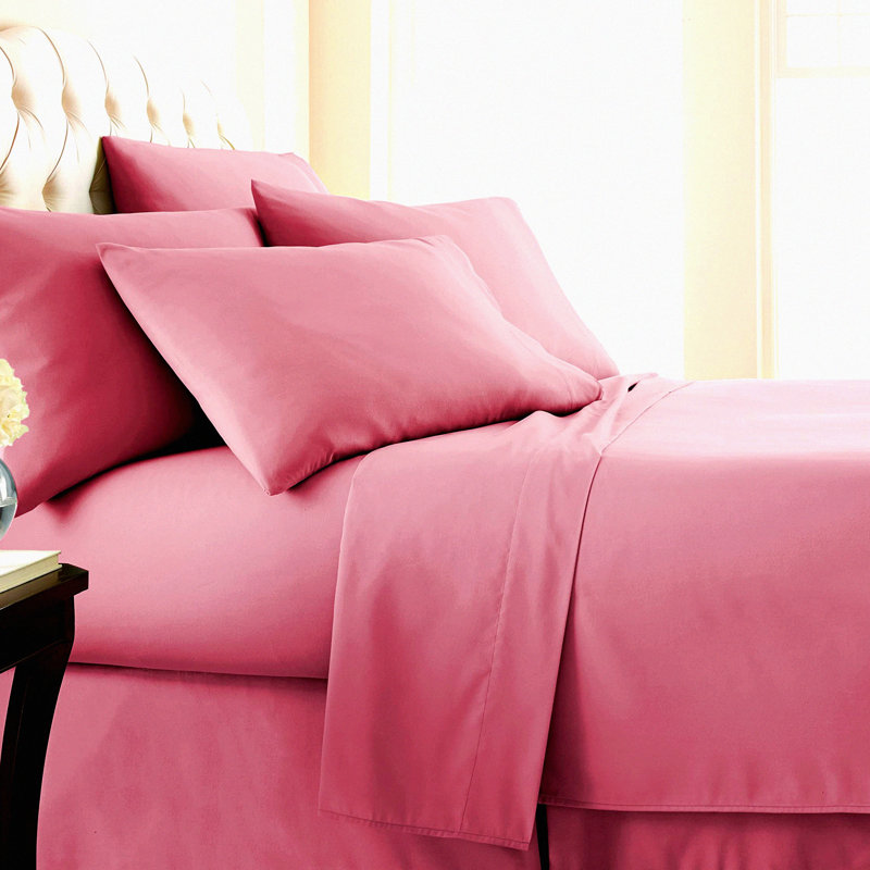 Rose Bliss 6-Piece Deep Pocket Sheet Set - Premium Collection for Queen Size Beds - Easy Care, Shrinkage Free with 1 Flat Sheet, 1 Fitted Sheet, 4 Pillowcases - Luxurious Bedding by Southshore Living