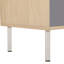 Armoire de rangement Modern Cat - option tendance, naturel et blanc, 16,03 po Largeur, poids de 68,47 lb, profondeur de 28,34 po, hauteur de 42,52