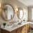 Solid Wood Round Decorative Wall Mirror-336464706-339654065