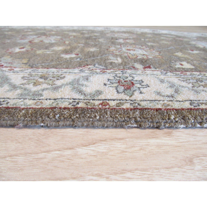 Tapis oriental en laine noué à la main brun Laine Agra