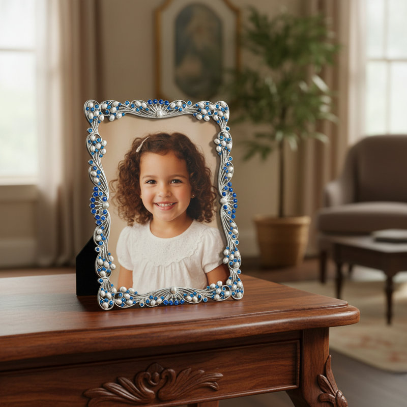 Audrey Metal Picture Frame, Gold, 5" W x 7" H