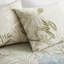 Couette en coton 6 pièces pour un style de vie côtier, taille Queen, rembourrage, imprimé tropical aux nuances variées.