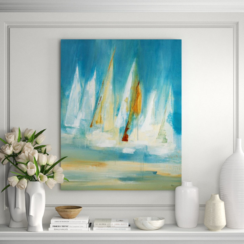 Full Sail II Print by Lisa Ridgers, Glass Coat, 67" H x 54" W
