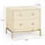 Table de chevet crème Shagreen Pesce