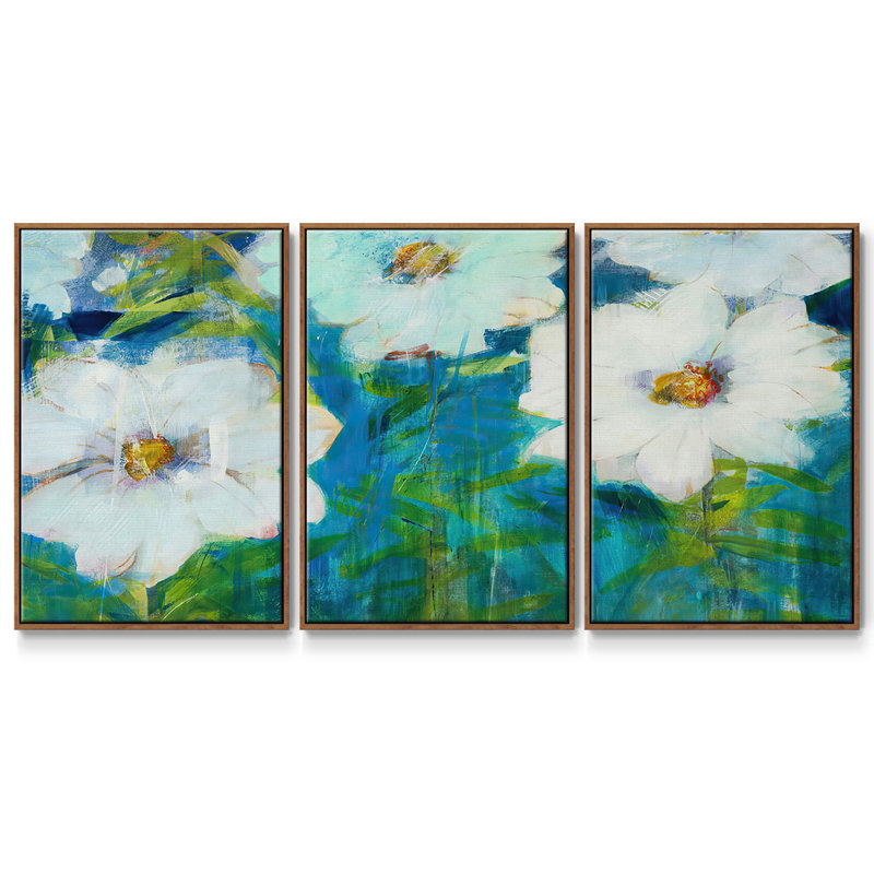 3 pièces, H 36 po x l 75 po x P 2 po, Noyer