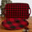 Red Buffalo Plaid 2pc Platter Set