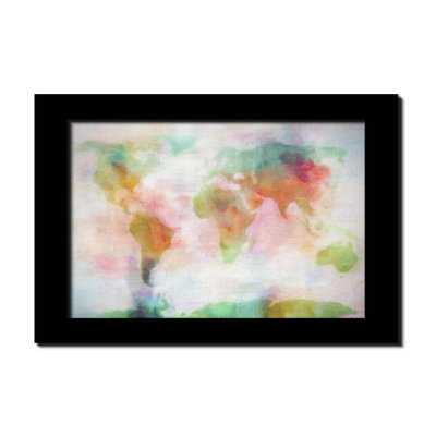 World by Hal Halli. Paper Print - Mounted & Framed