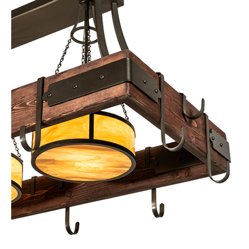 Steamboat 60" Rectangle Chandelier Pot Rack