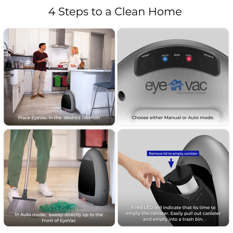 Aspirateur sans contact EyeVac Home, Argent